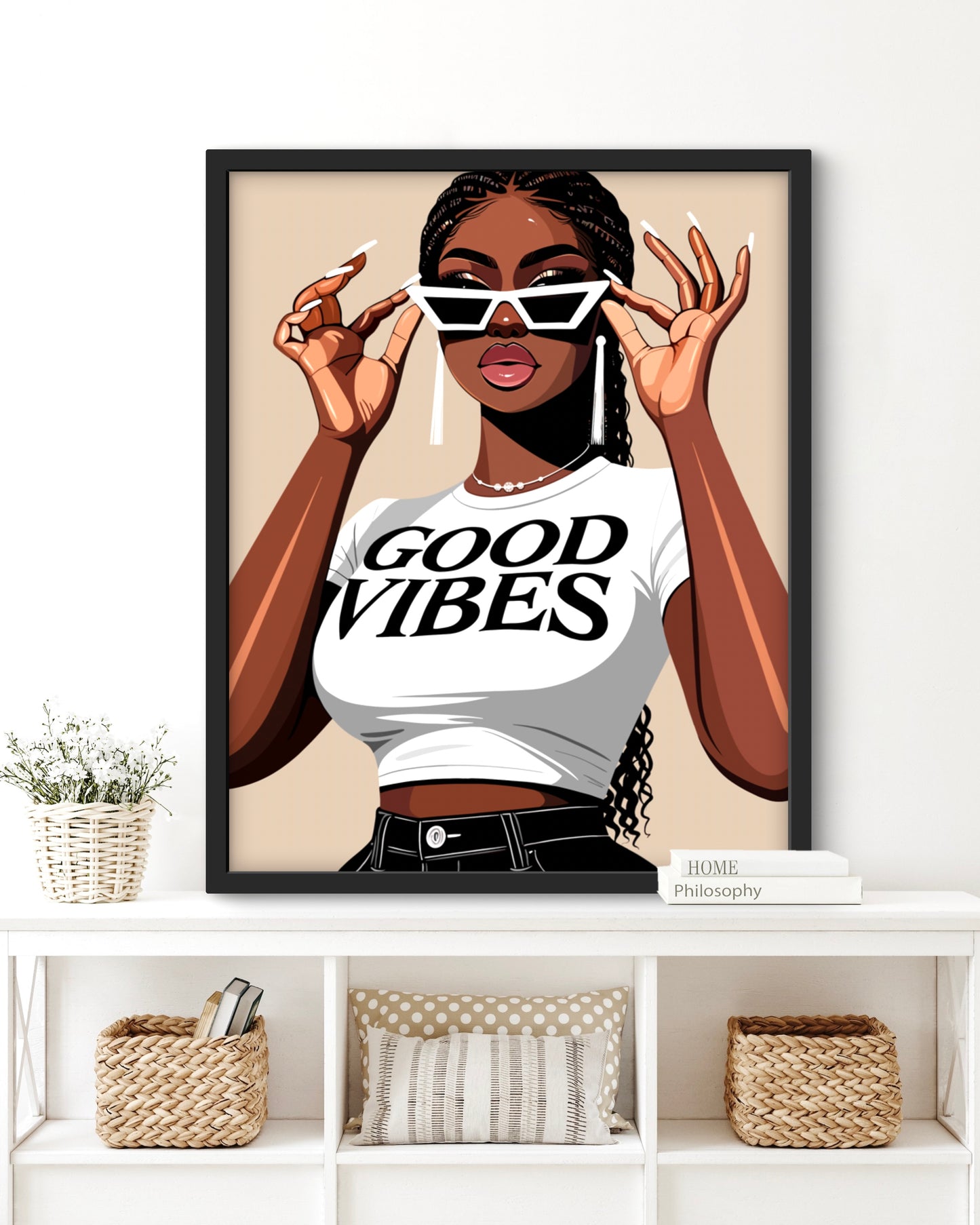 RADIANT VIBES - AFFICHE D'ART